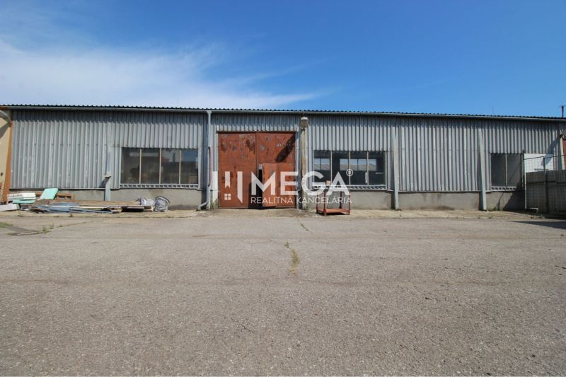 A sheet metal hall on Fidlikova Street in Humenné used for warehouses and halls.