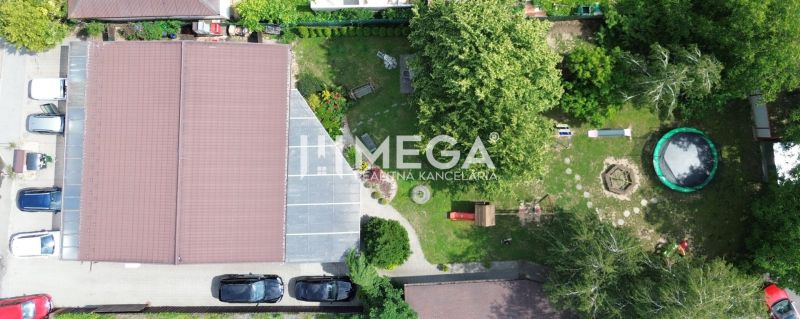 Aerial view of the gastro premises on Budovateľská Street in Vranov nad Topľou.