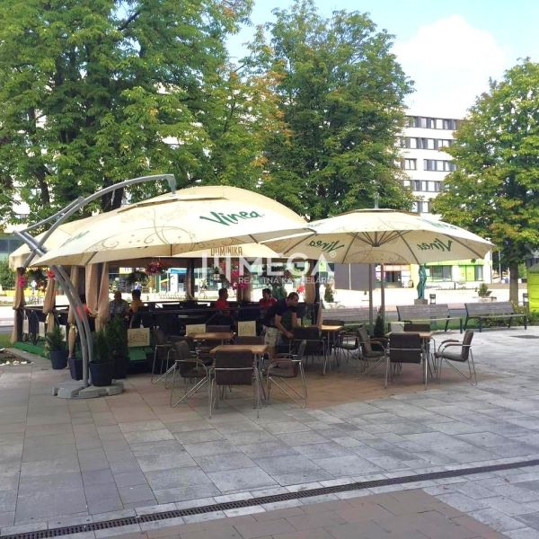 Summer terrace in the gastro premises at Freedom Square in Vranov nad Topľou.