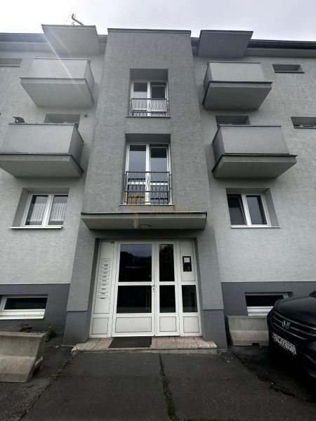 Entrance to the apartment building on Drotárska cesta, Bratislava - Staré Mesto.