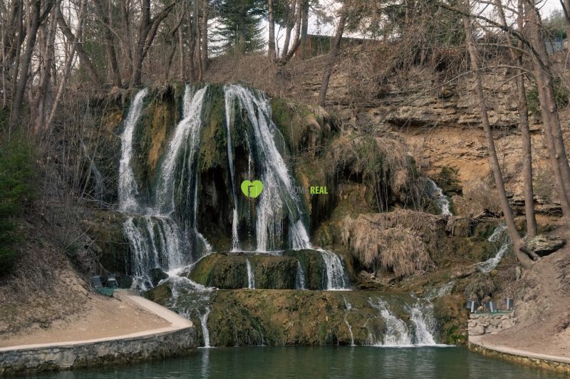 A waterfall surrounded by a forest near Liptovský Michal, an ideal place for relaxation.