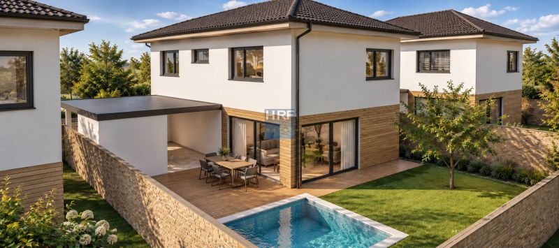 Family house in Vinohrady, Senica with a terrace, swimming pool, and garden.