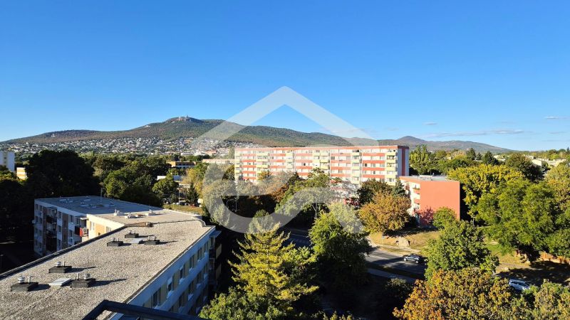 Aerial view of the housing estate, greenery, and mountains in Nitra - Chrenová on Dlhá.